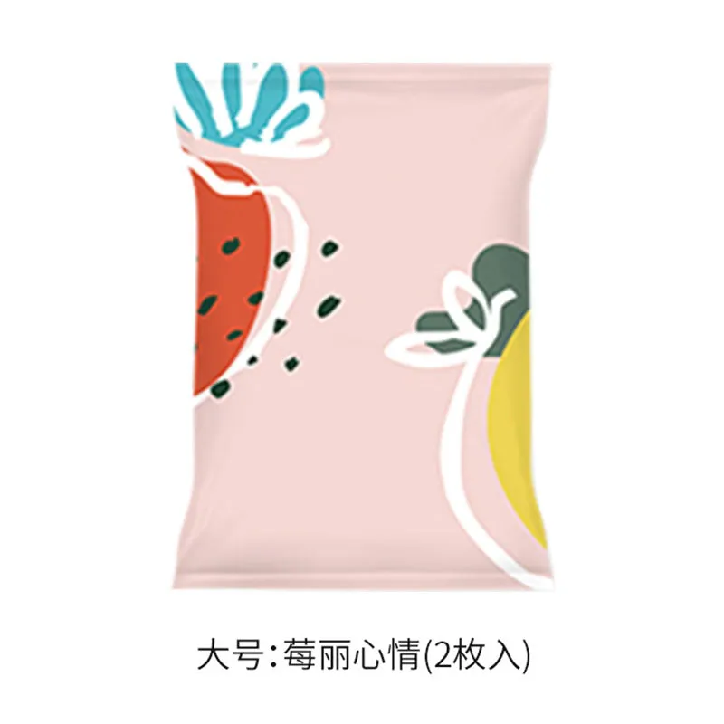 FaSoLa Strawberry Print Vacuum Storage Bags - Large, 80*100cm, 2 Pieces