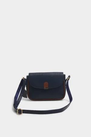 Faye blue sling bag