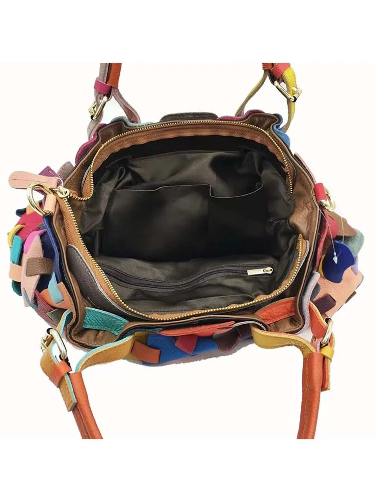 Female Floral Color Matching Fashion Handbag