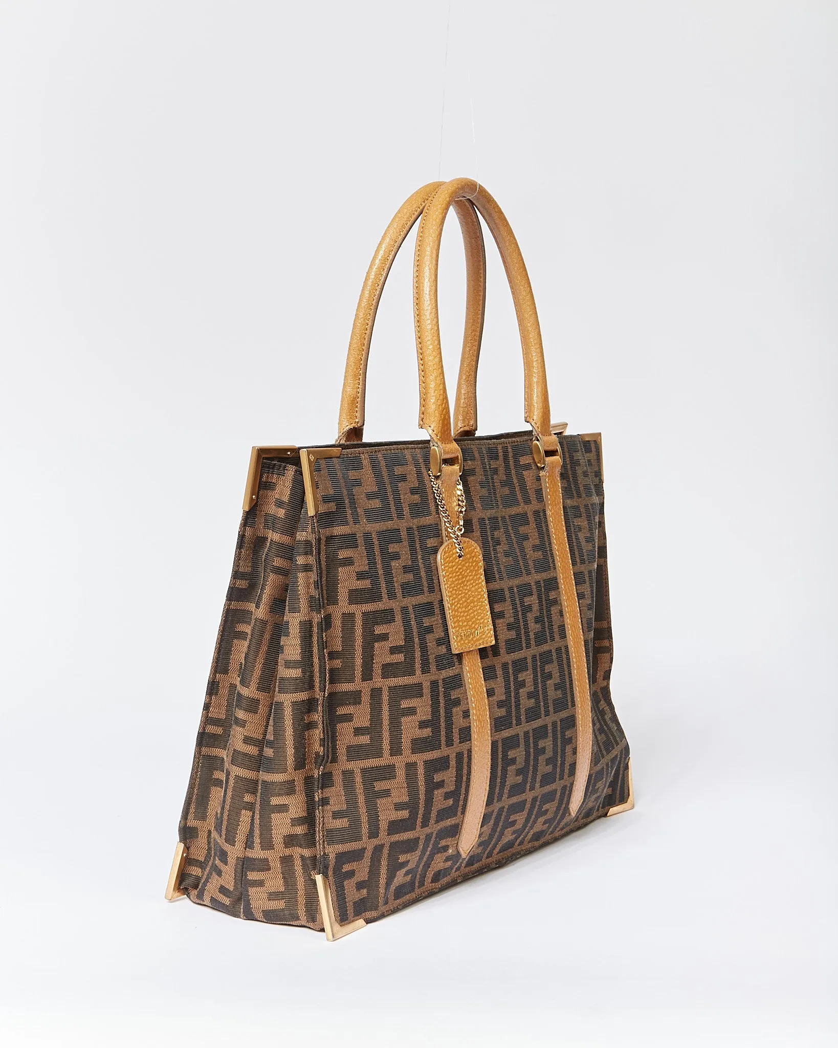 Fendi Brown Zucca Canvas Tote Bag