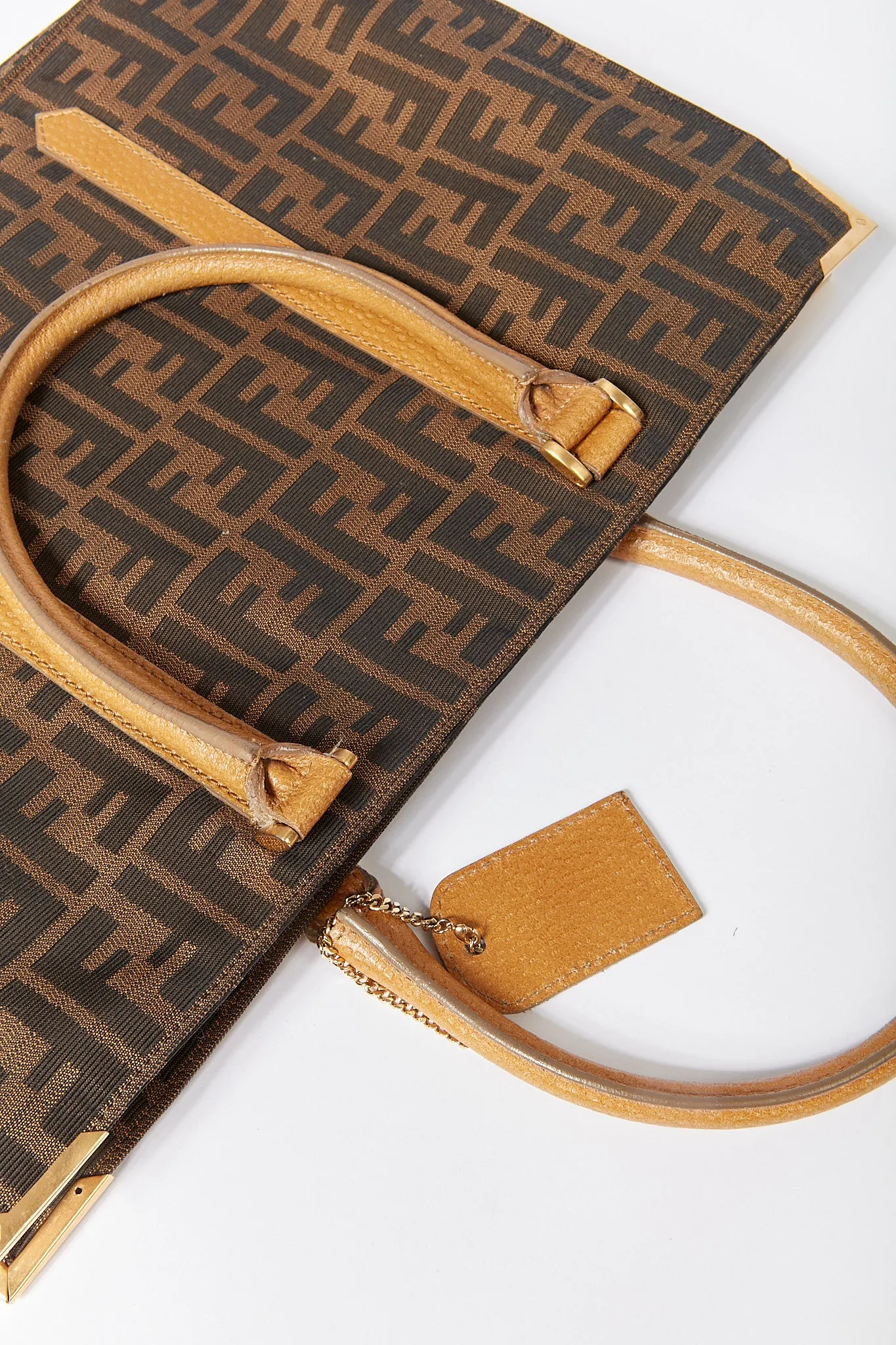 Fendi Brown Zucca Canvas Tote Bag