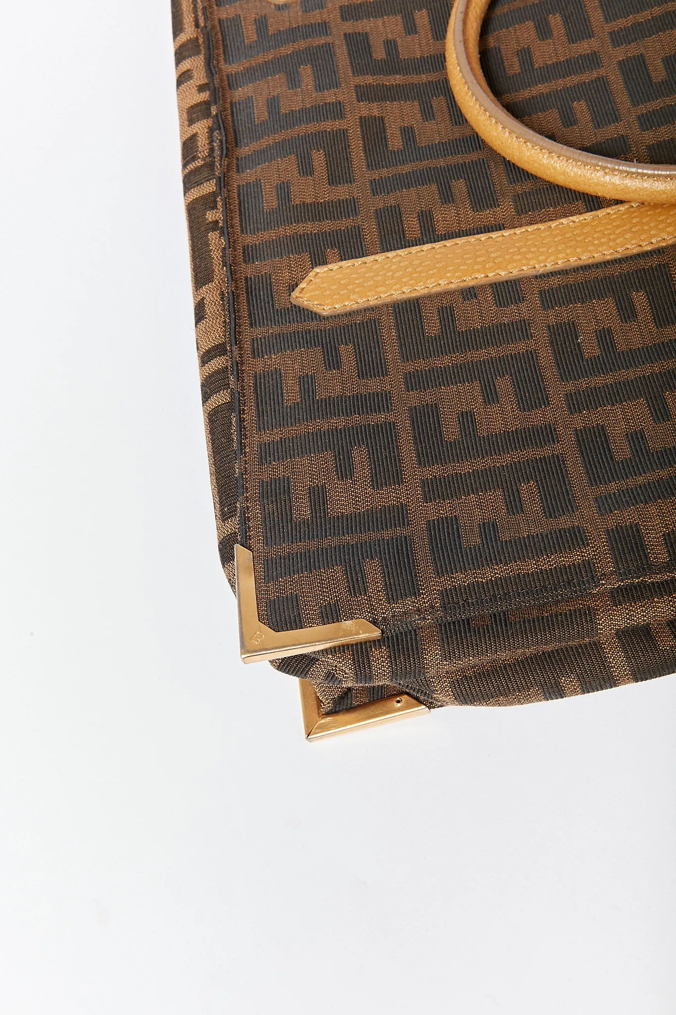 Fendi Brown Zucca Canvas Tote Bag