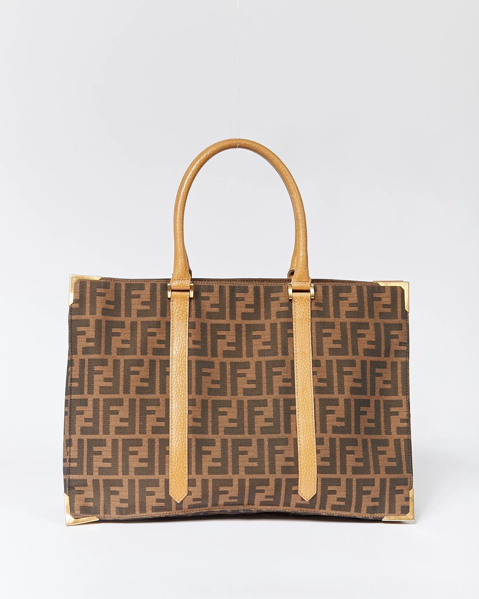 Fendi Brown Zucca Canvas Tote Bag