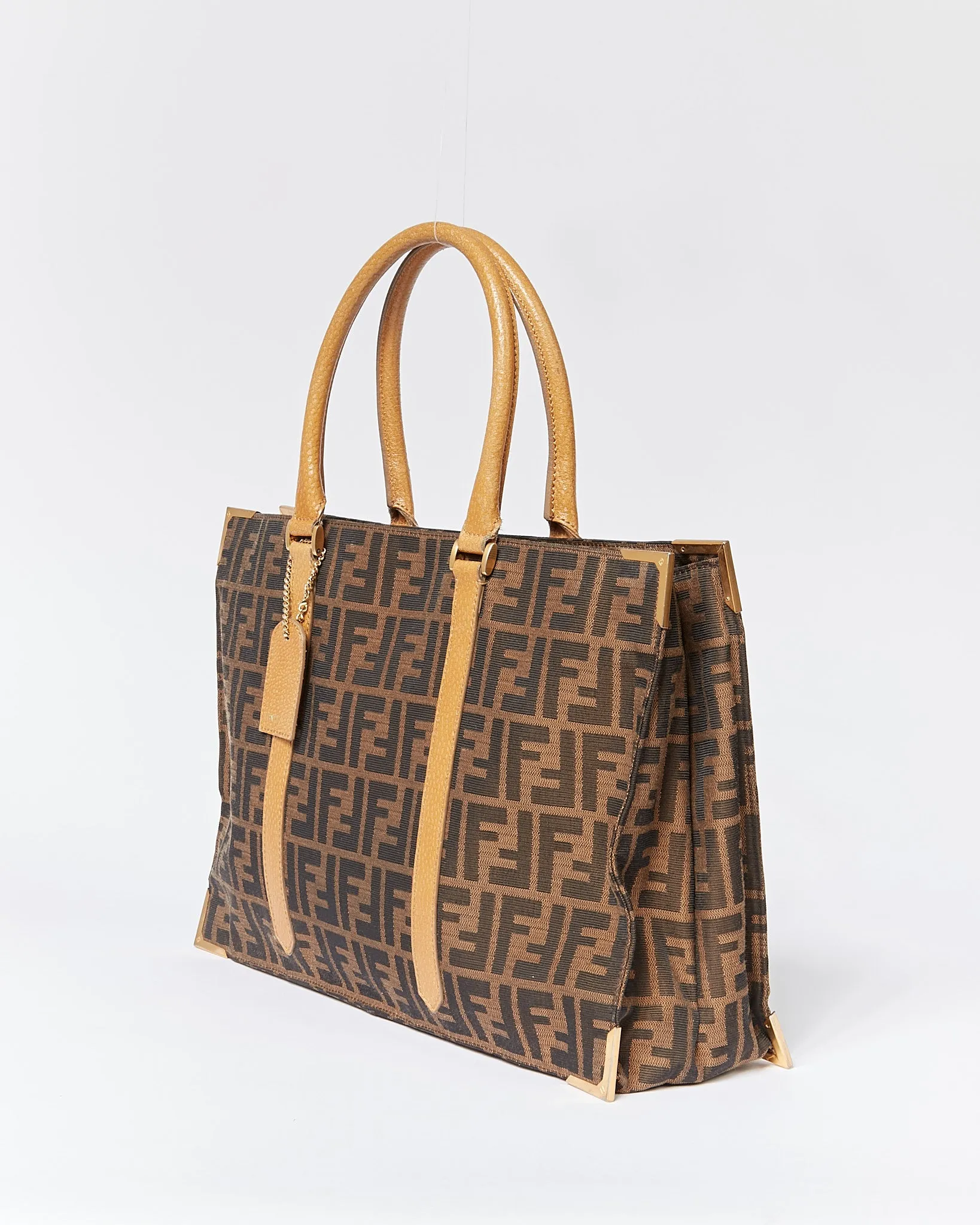 Fendi Brown Zucca Canvas Tote Bag