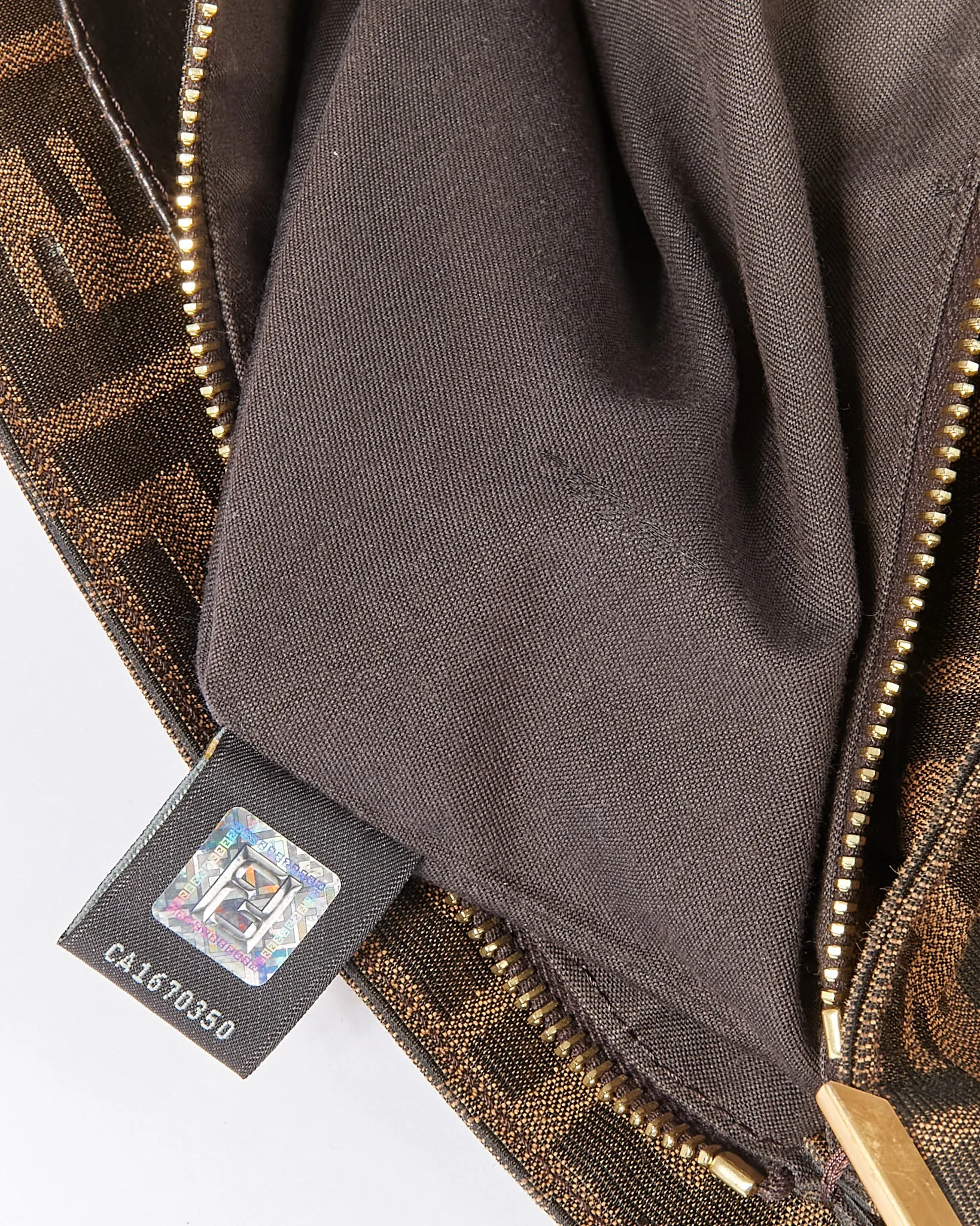 Fendi Brown Zucca Canvas Tote Bag