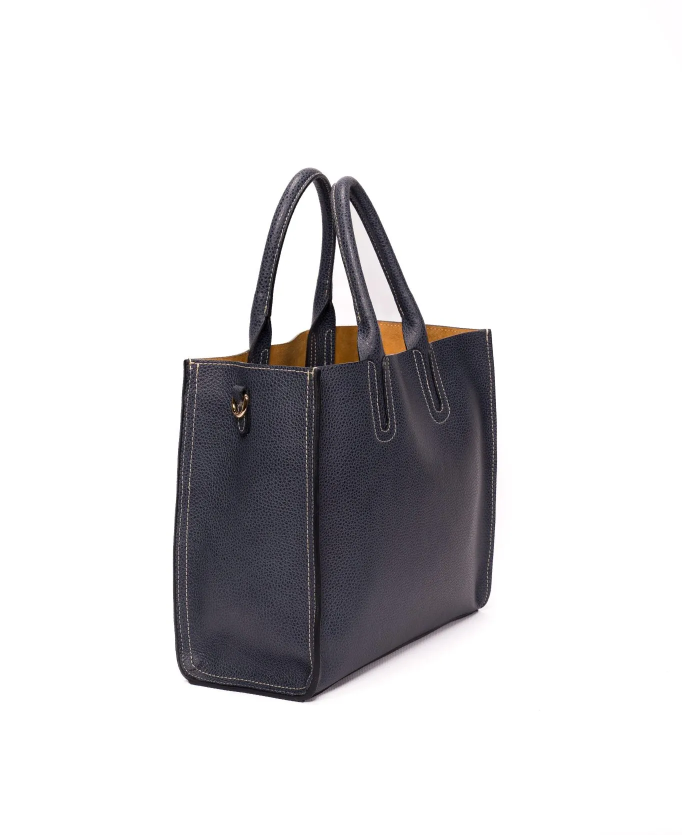 Florence Tote leather bag Navy blue