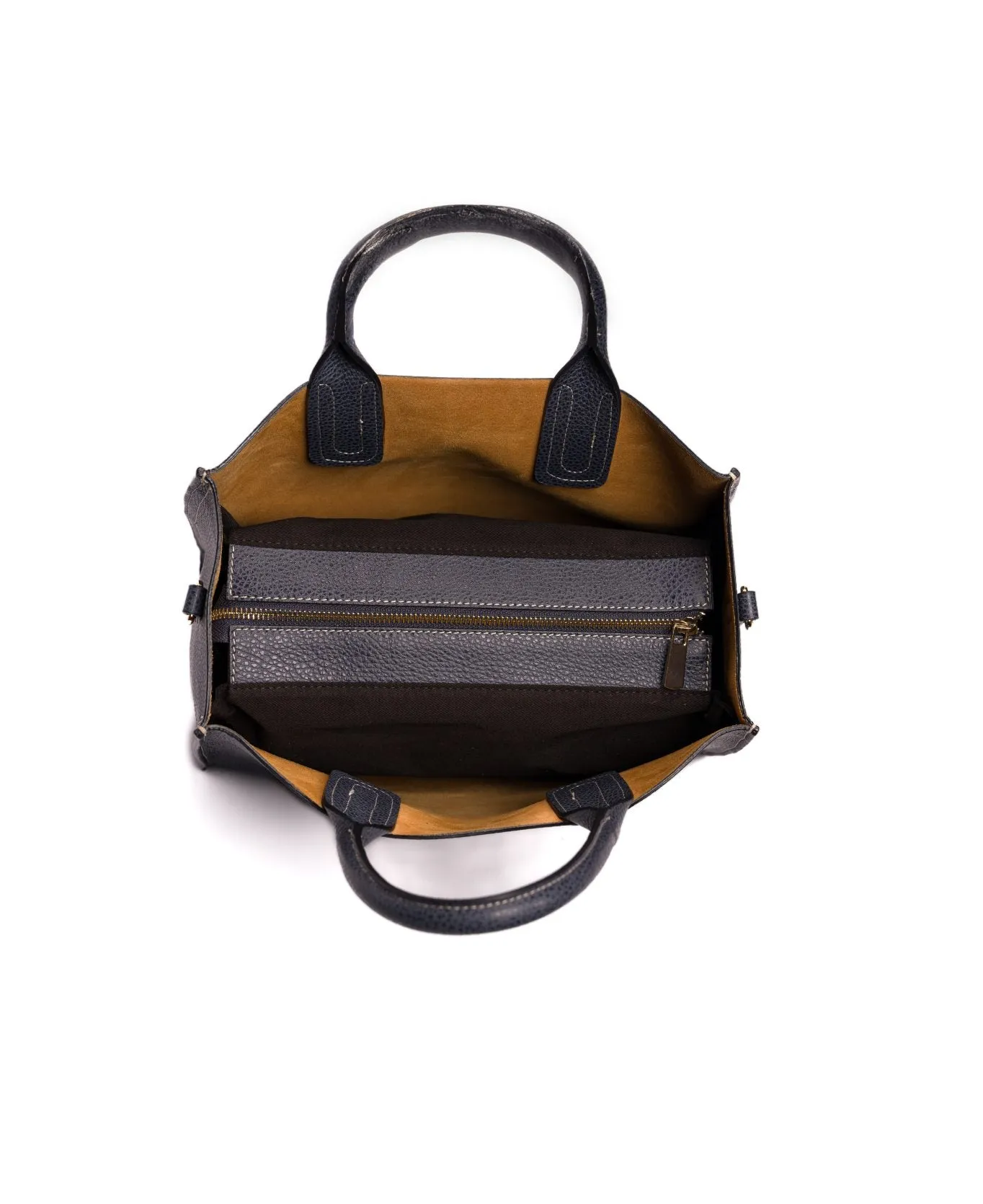 Florence Tote leather bag Navy blue