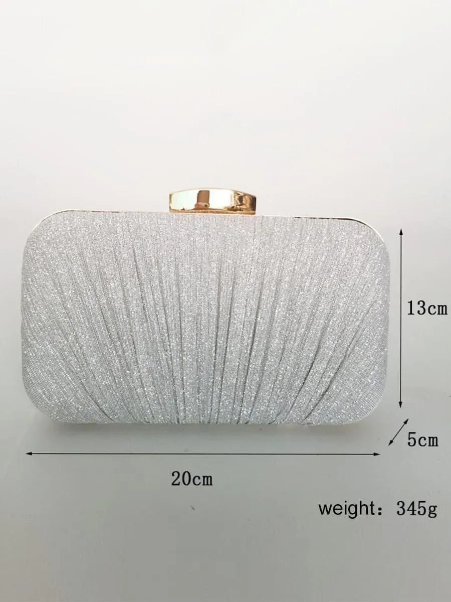 Fold Aluminum Frame Party Dinner Clutch Bag MNBF009