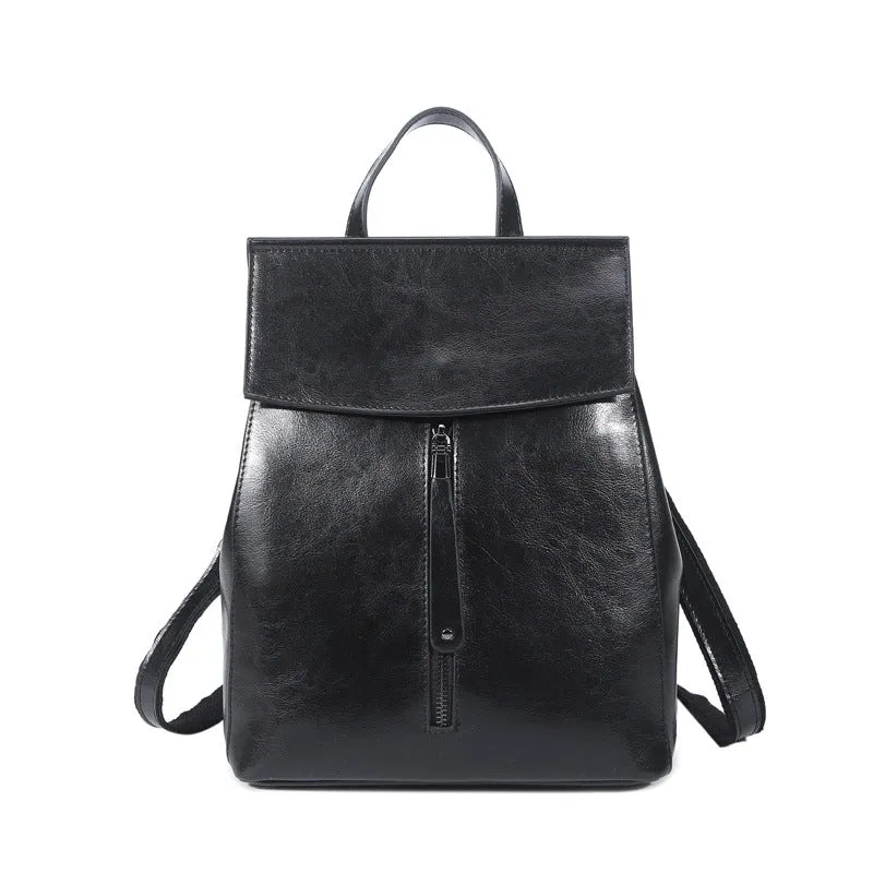 Full Grain Leather Backpack Purse for Women, Stylish Leather Backpack, Gift for Her