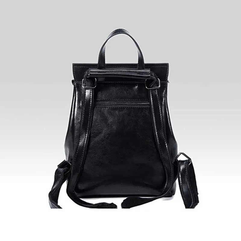 Full Grain Leather Backpack Purse for Women, Stylish Leather Backpack, Gift for Her