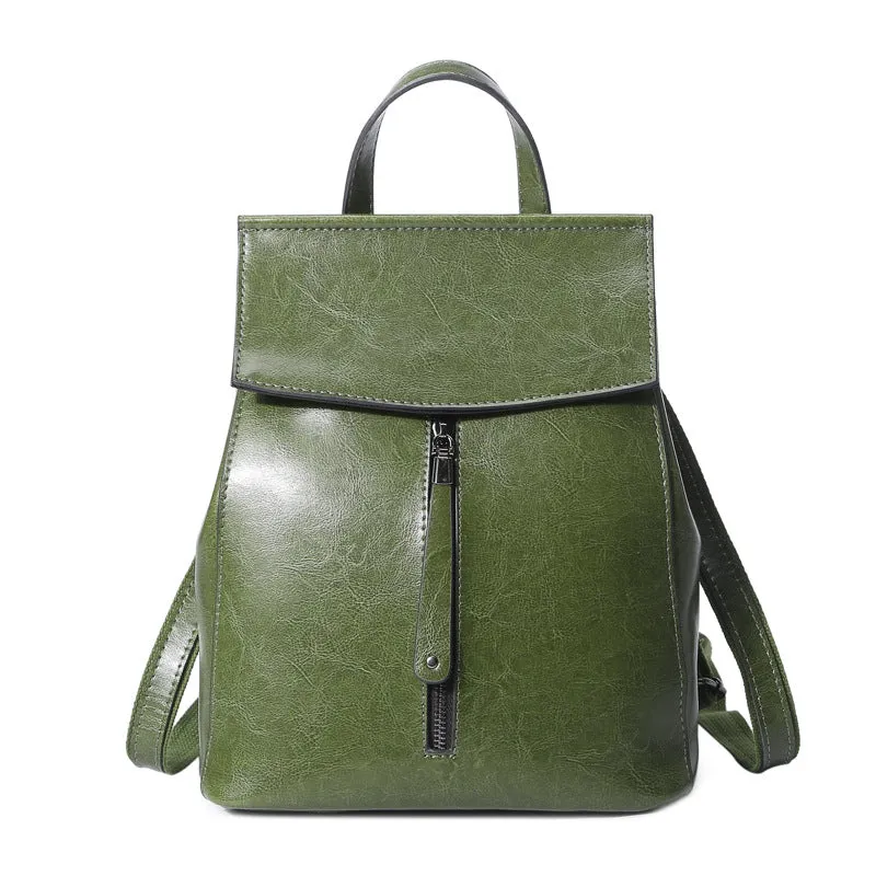 Full Grain Leather Backpack Purse for Women, Stylish Leather Backpack, Gift for Her