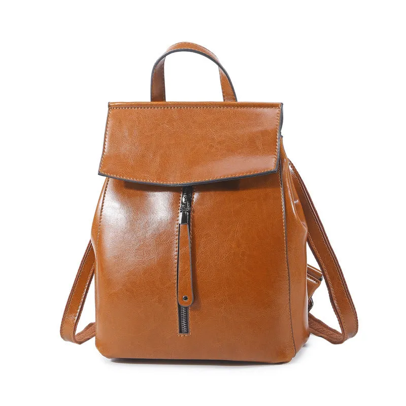 Full Grain Leather Backpack Purse for Women, Stylish Leather Backpack, Gift for Her