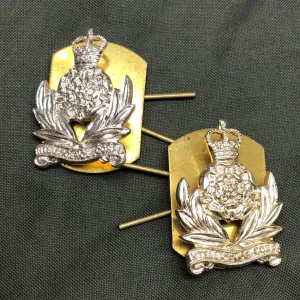 Genuine British Army Intelligence Corps Collar Badges Pair