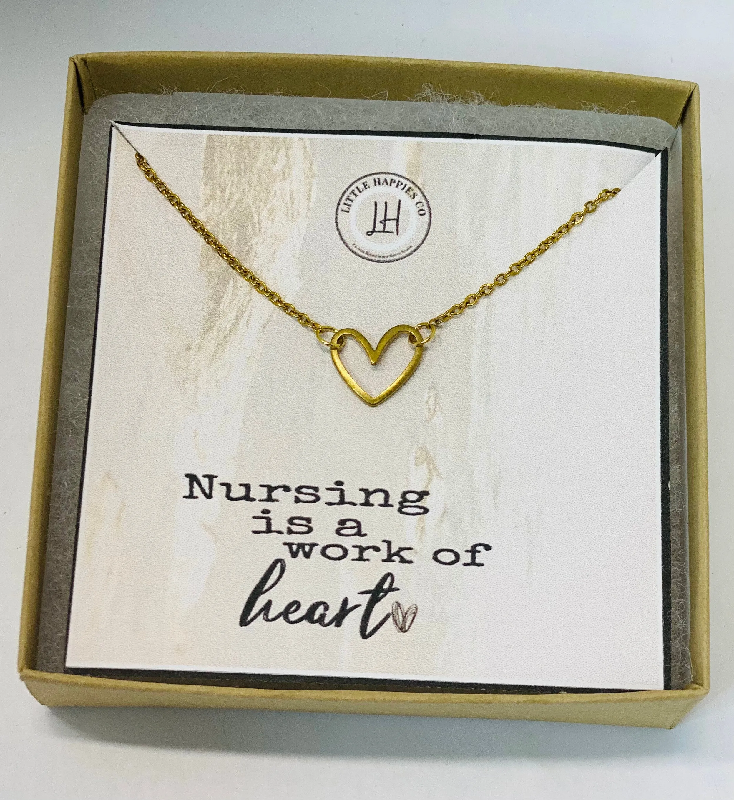 Gift for Nurse, Nurse Thank You Gift, heart Necklace, Nurse Appreciation Gift, Appreciation Gift, Nurse Jewelry, Nurse Necklace, Nurse Gift