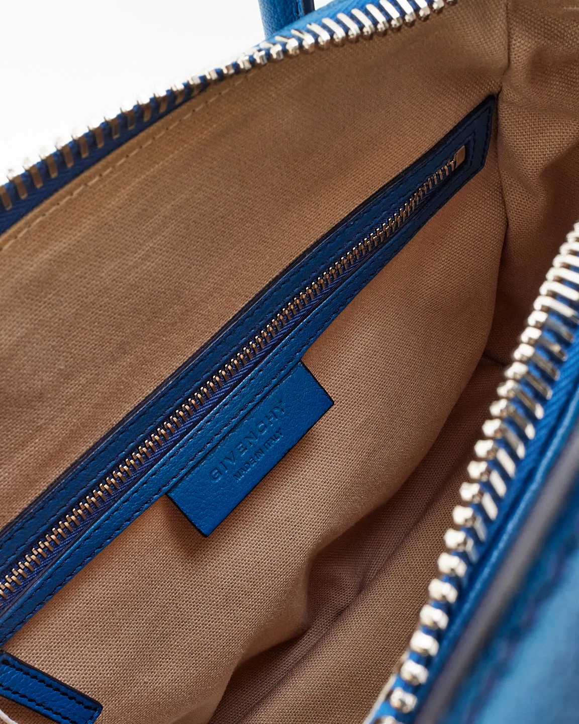 Givenchy Blue Leather Medium Antigona Bag