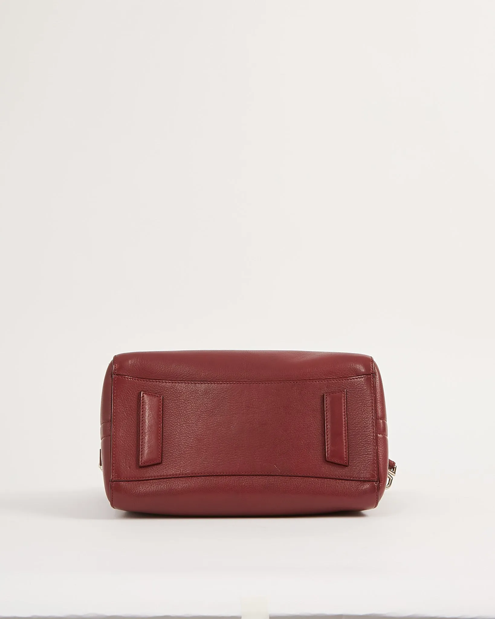 Givenchy Burgundy Grained Leather Small Antigona Bag