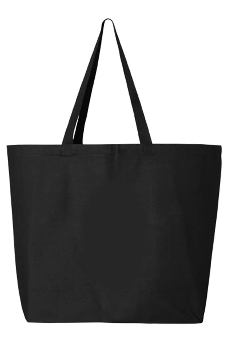 Glitzy Christmas Tree Canvas Jumbo Tote