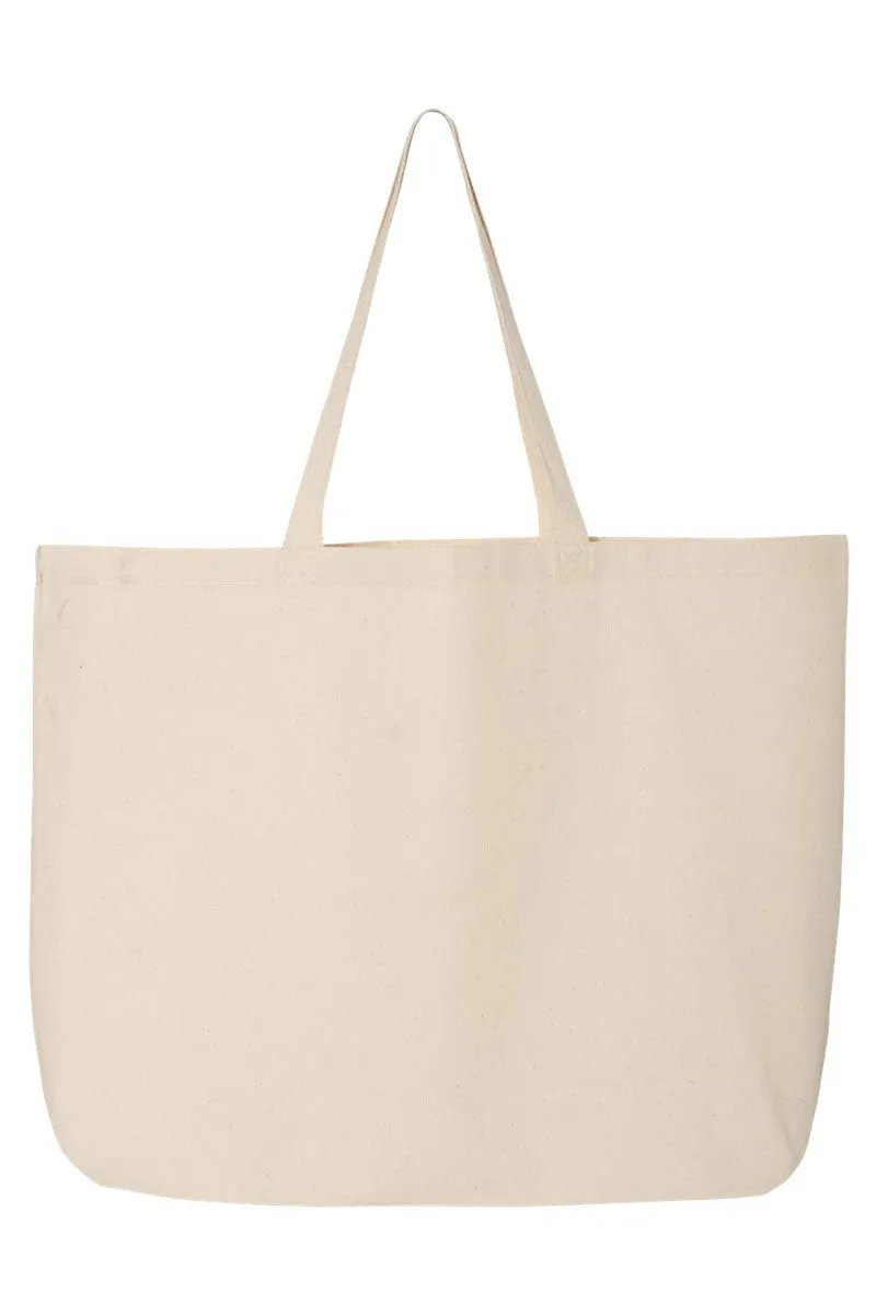 Glitzy Christmas Tree Canvas Jumbo Tote