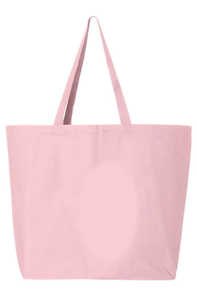 Glitzy Christmas Tree Canvas Jumbo Tote