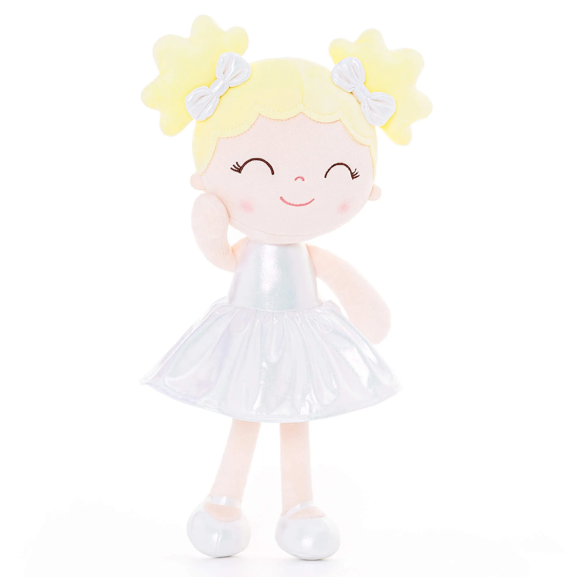 Gloveleya 12-inch Personalized Plush Dolls Curly Haired Iridescent Girls Gifts