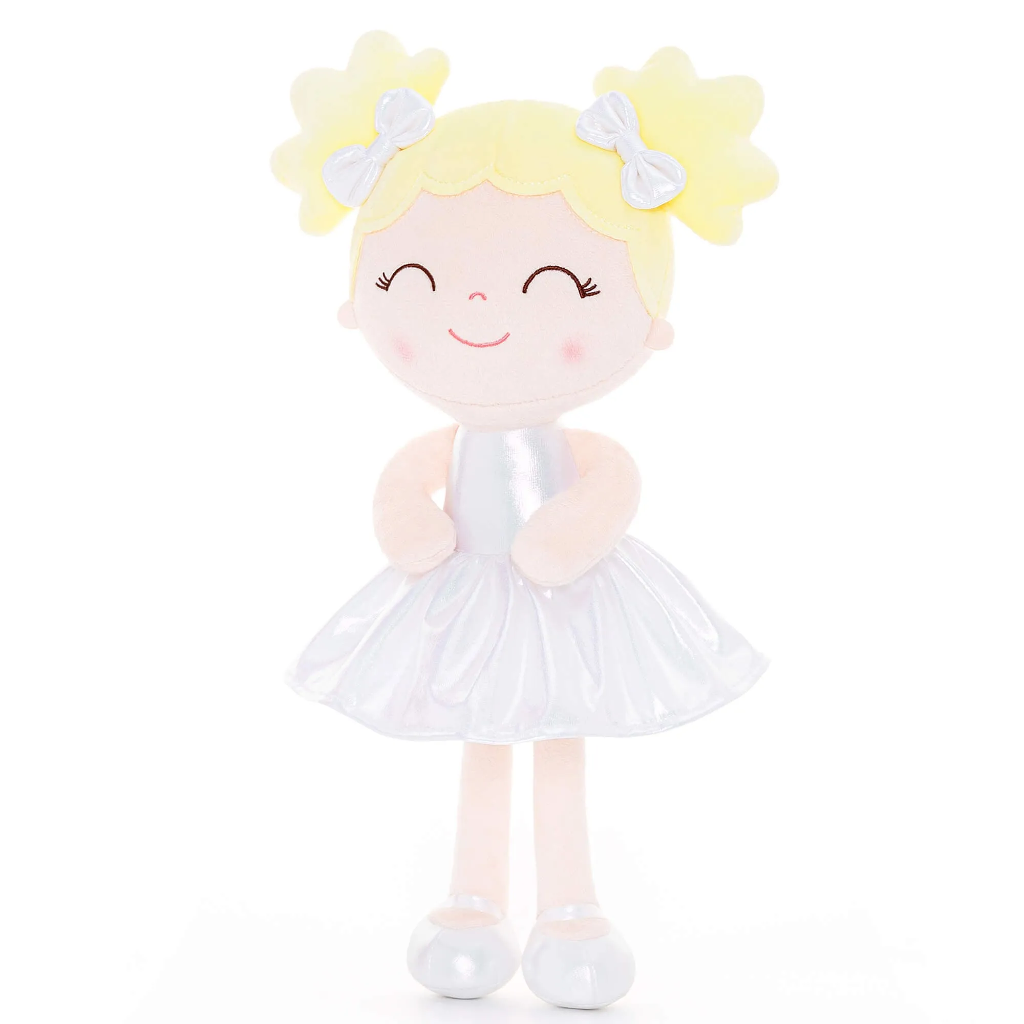 Gloveleya 12-inch Personalized Plush Dolls Curly Haired Iridescent Girls Gifts