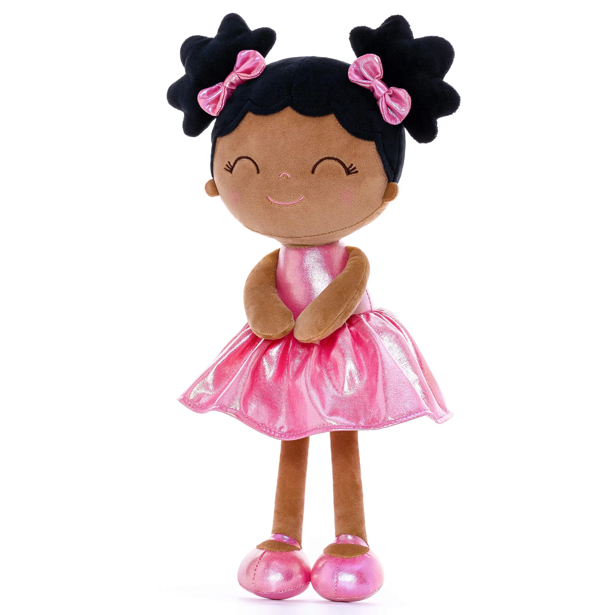 Gloveleya 12-inch Personalized Plush Dolls Curly Haired Iridescent Girls Gifts