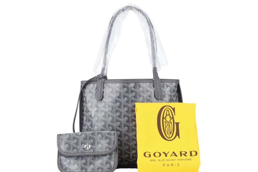 GOYARD ANJOU MINI BAG GREY COLOR WITH DUST COVER