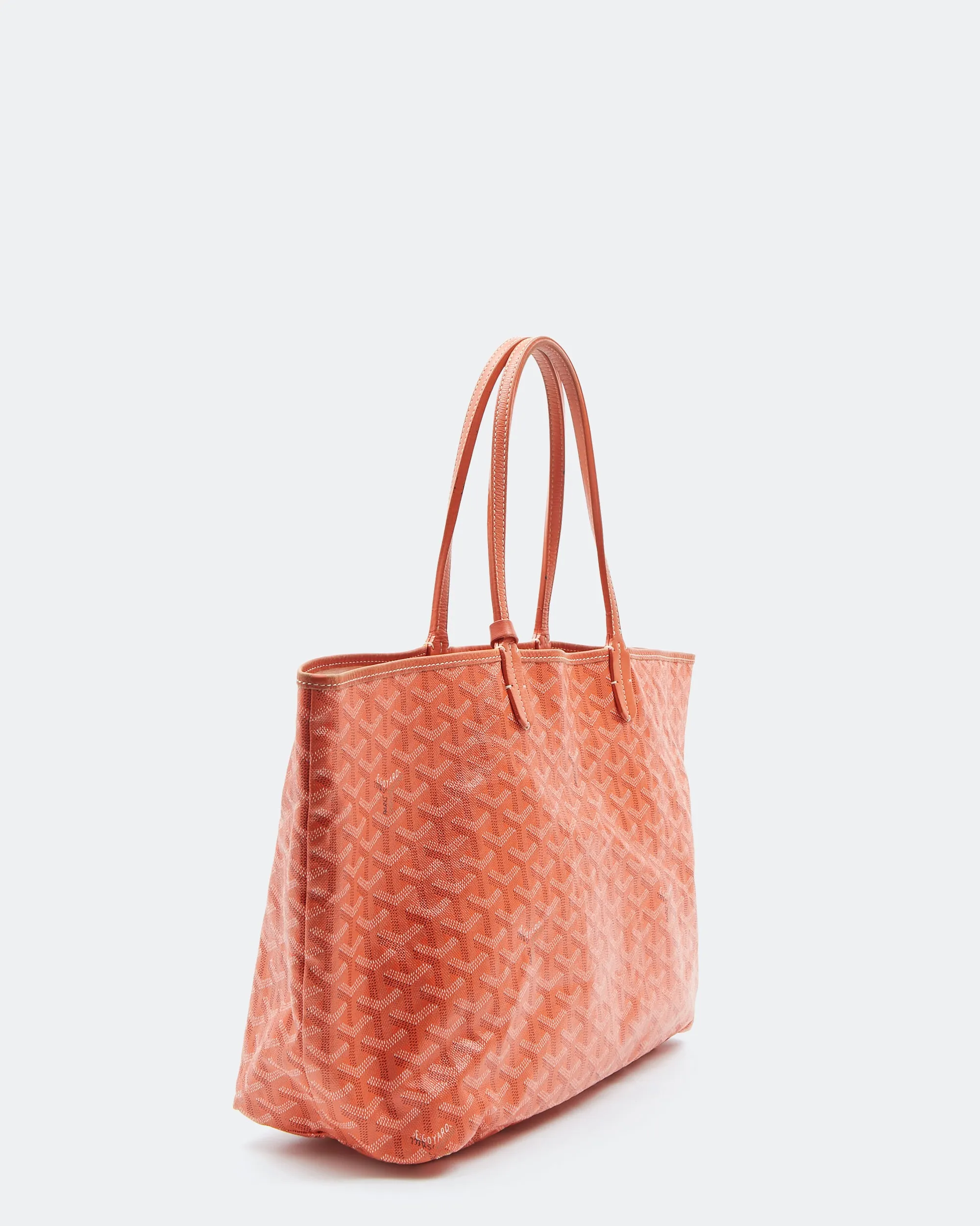 Goyard Orange Canvas St.Louis PM Tote Bag W/Pouch