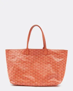 Goyard Orange Canvas St.Louis PM Tote Bag W/Pouch