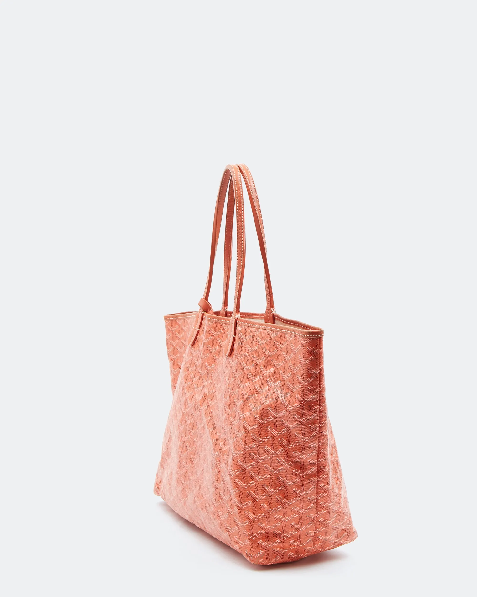 Goyard Orange Canvas St.Louis PM Tote Bag W/Pouch
