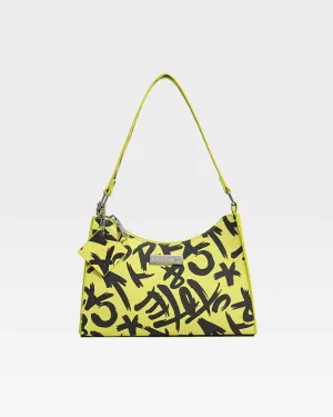 Graffiti Shoulder Bag in Yellow