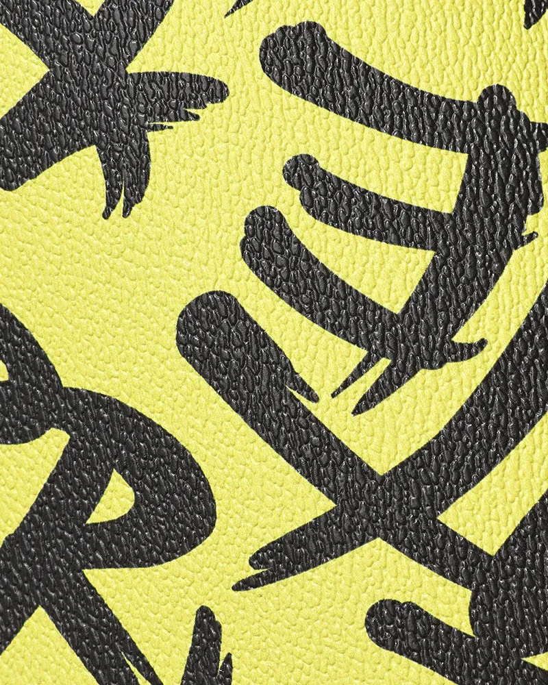 Graffiti Shoulder Bag in Yellow