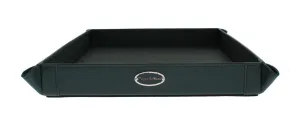 Green Leather Phone Tray, Catchall, Valet, Key, Wallet, Card, Tray, Plate