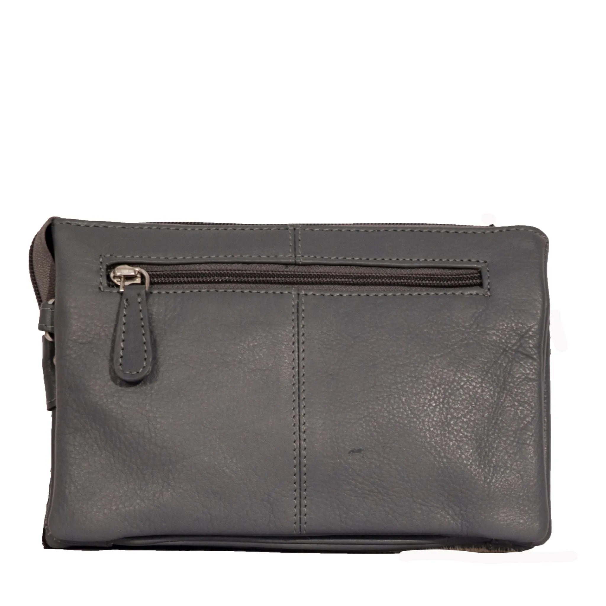 Grey Cowhide Leather Small Cross Body/Sling bag - OPH821