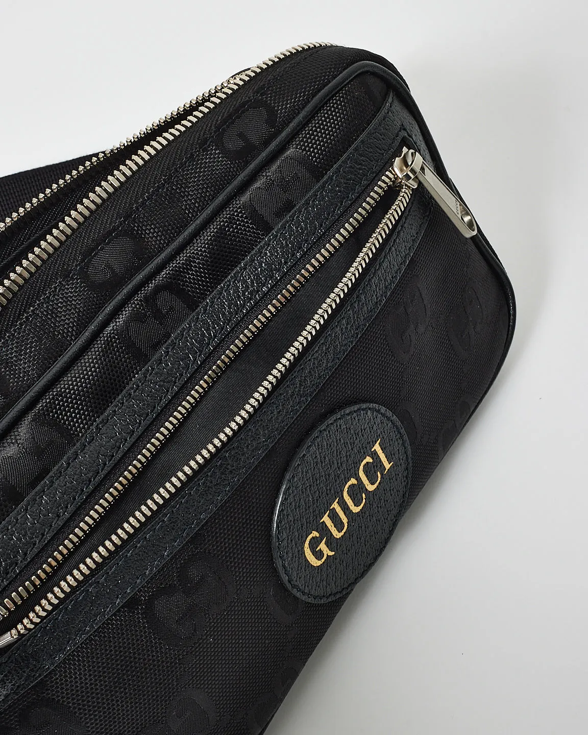 Gucci Black Canvas GG Off the Grid Belt Bag