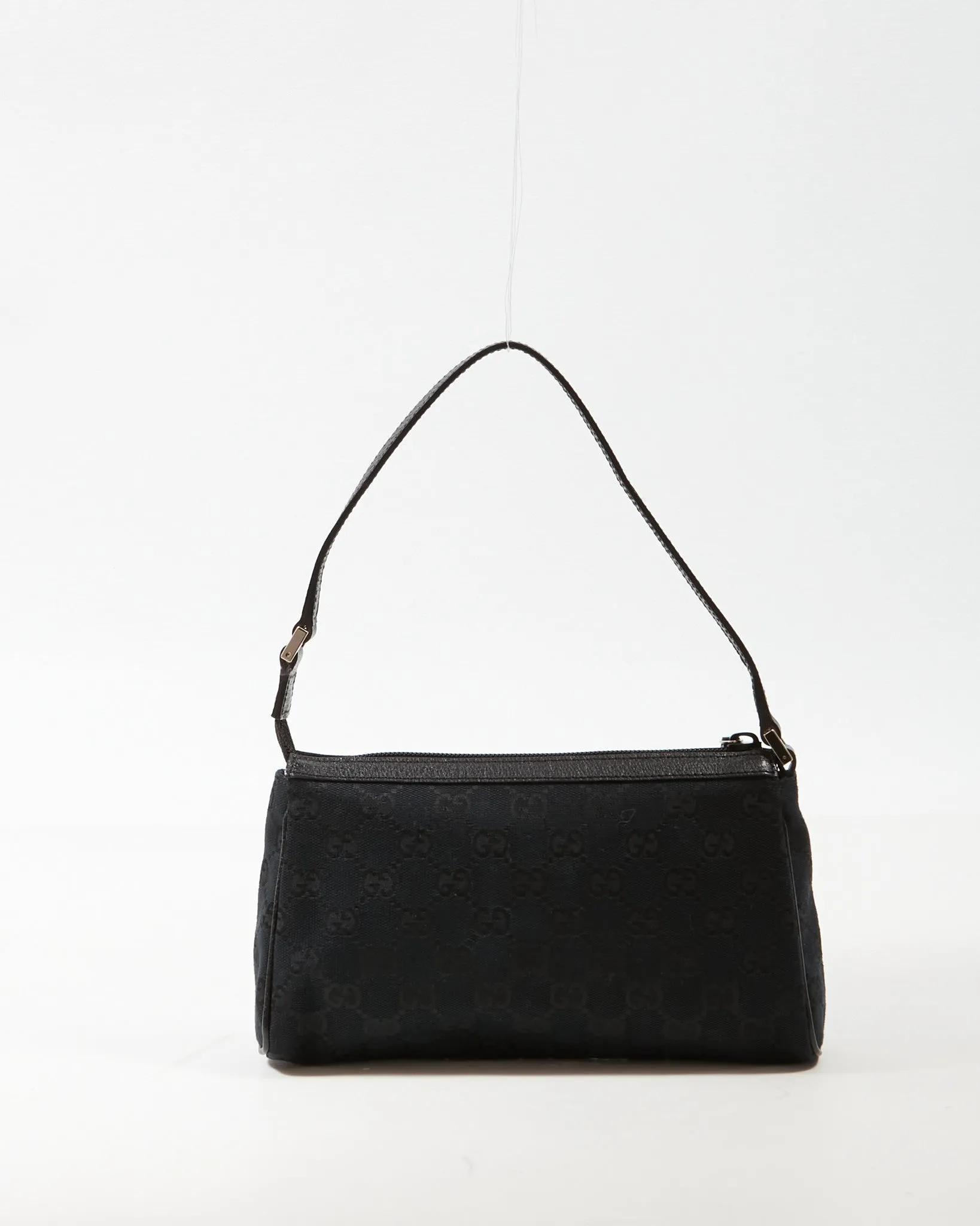 Gucci Black GG Canvas Abbey Pochette Shoulder Bag