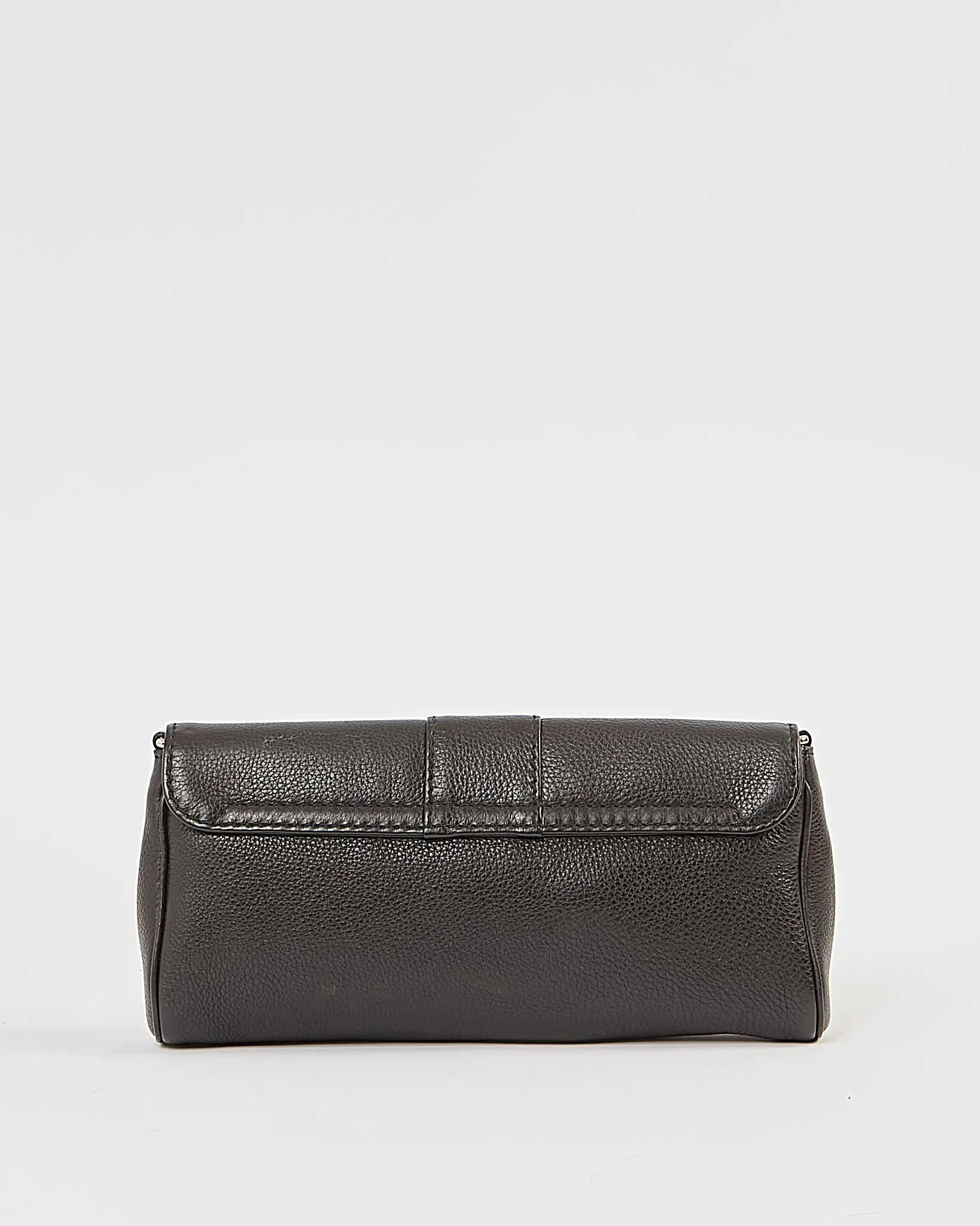 Gucci Black Pebbled Leather Chain Shoulder Bag