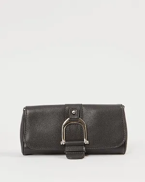 Gucci Black Pebbled Leather Chain Shoulder Bag