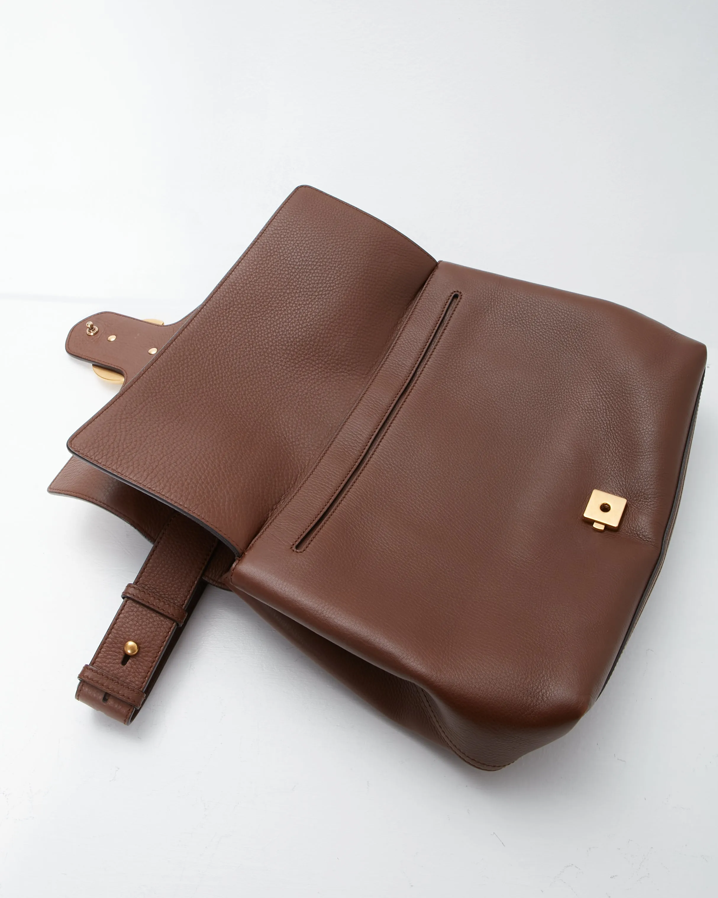 Gucci Brown Leather Marmont Messenger Shoulder Bag