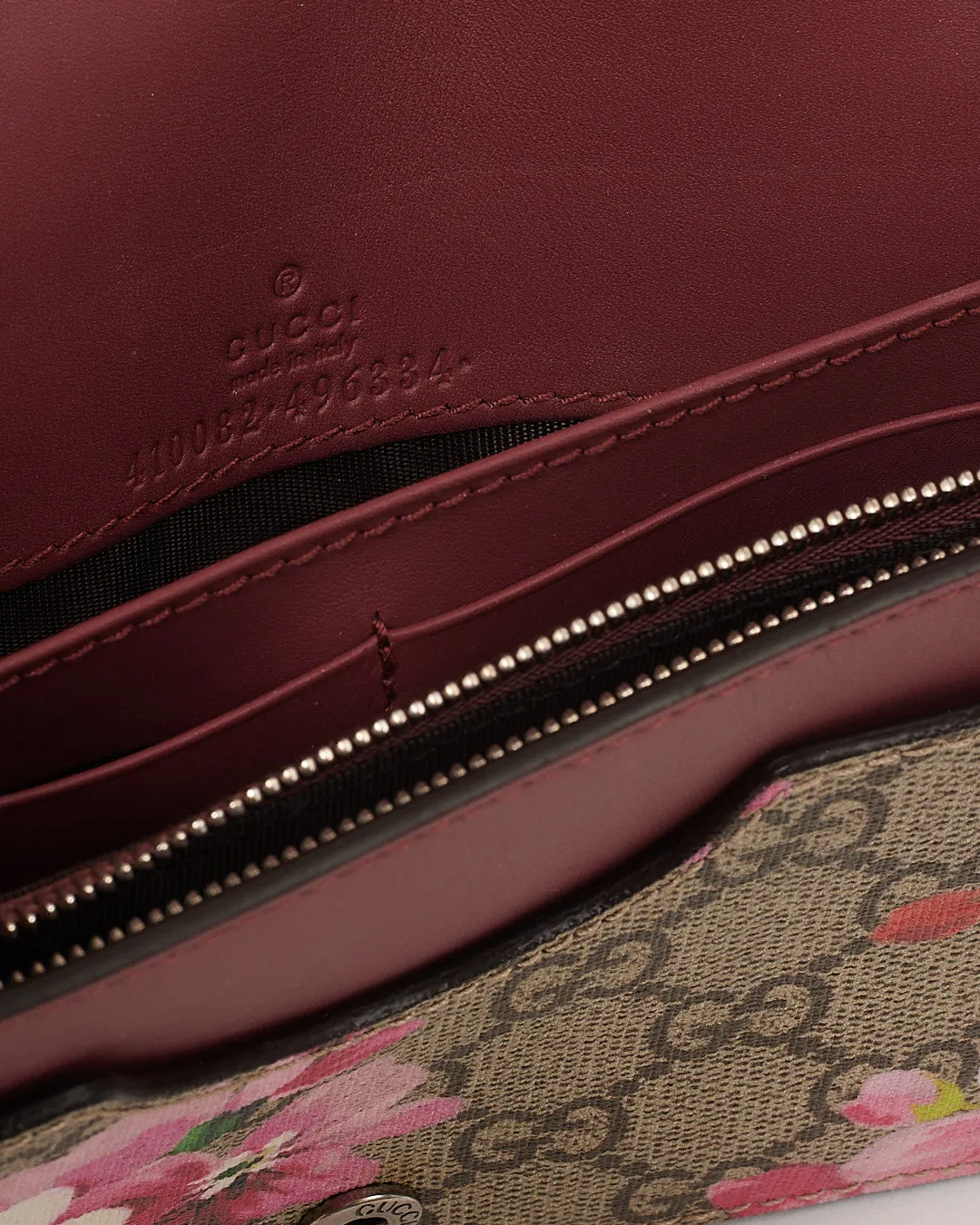 Gucci GG Coated Canvas Blooms Chain Shoulder Bag