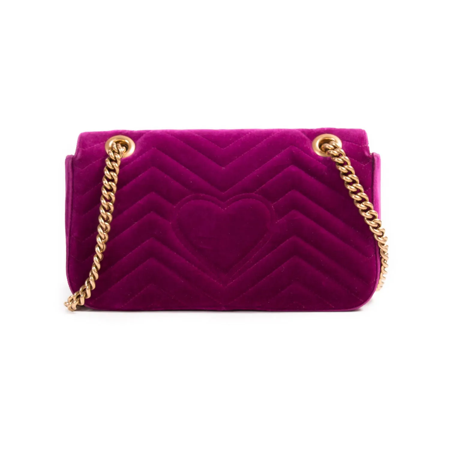 Gucci GG Marmont Small Velvet Metalassé Bag