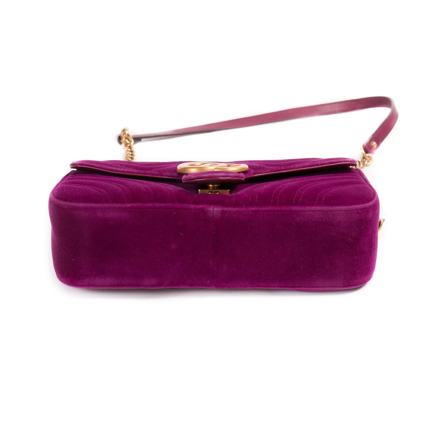 Gucci GG Marmont Small Velvet Metalassé Bag