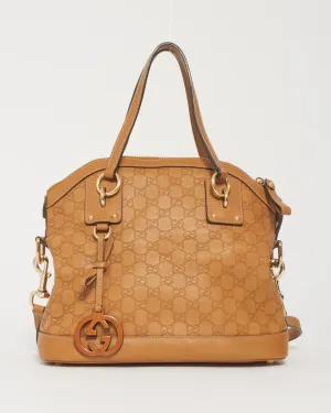 Gucci Tan Leather Guccissima Shoulder Bag