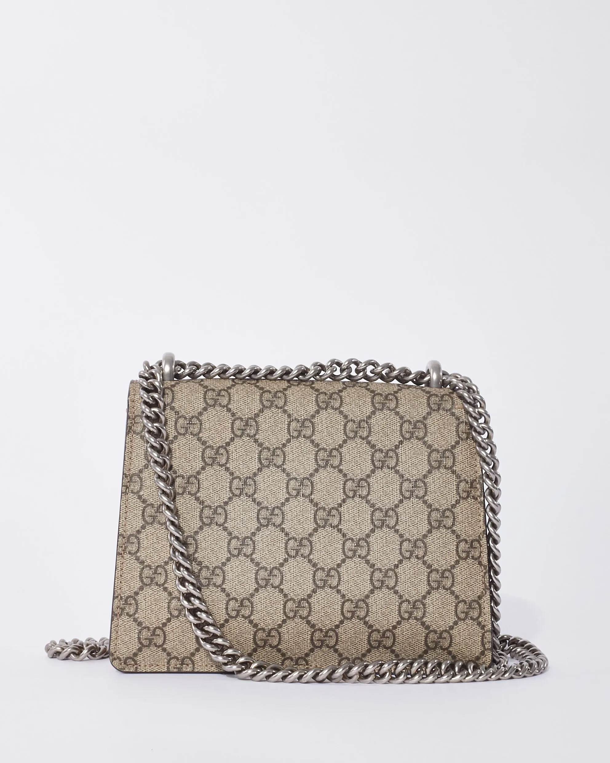 Gucci Taupe GG Supreme Monogram Canvas Mini Dionysus Bag