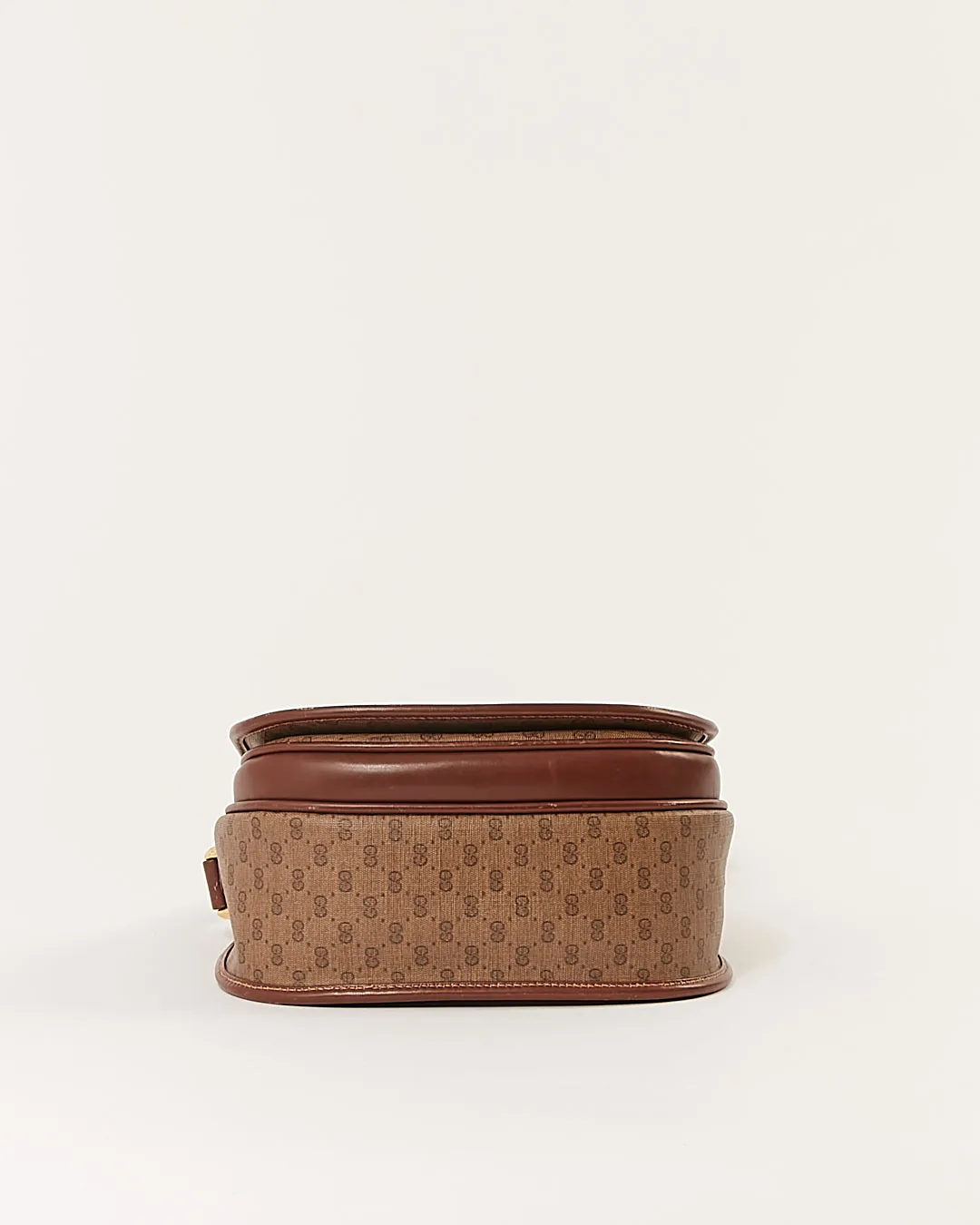 Gucci Vintage Brown GG Micro Monogram Crossbody Bag