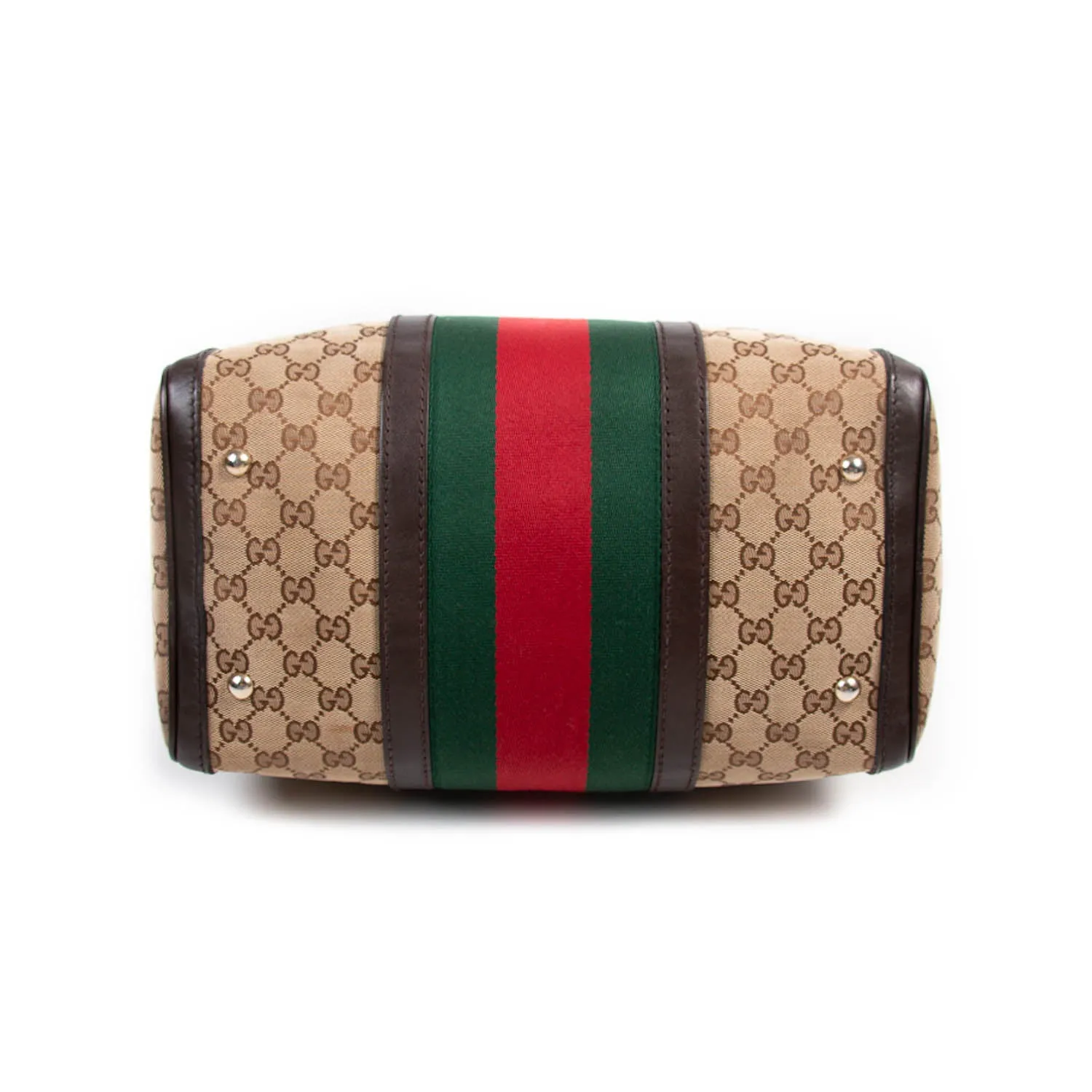 Gucci Vintage Web Boston Bag