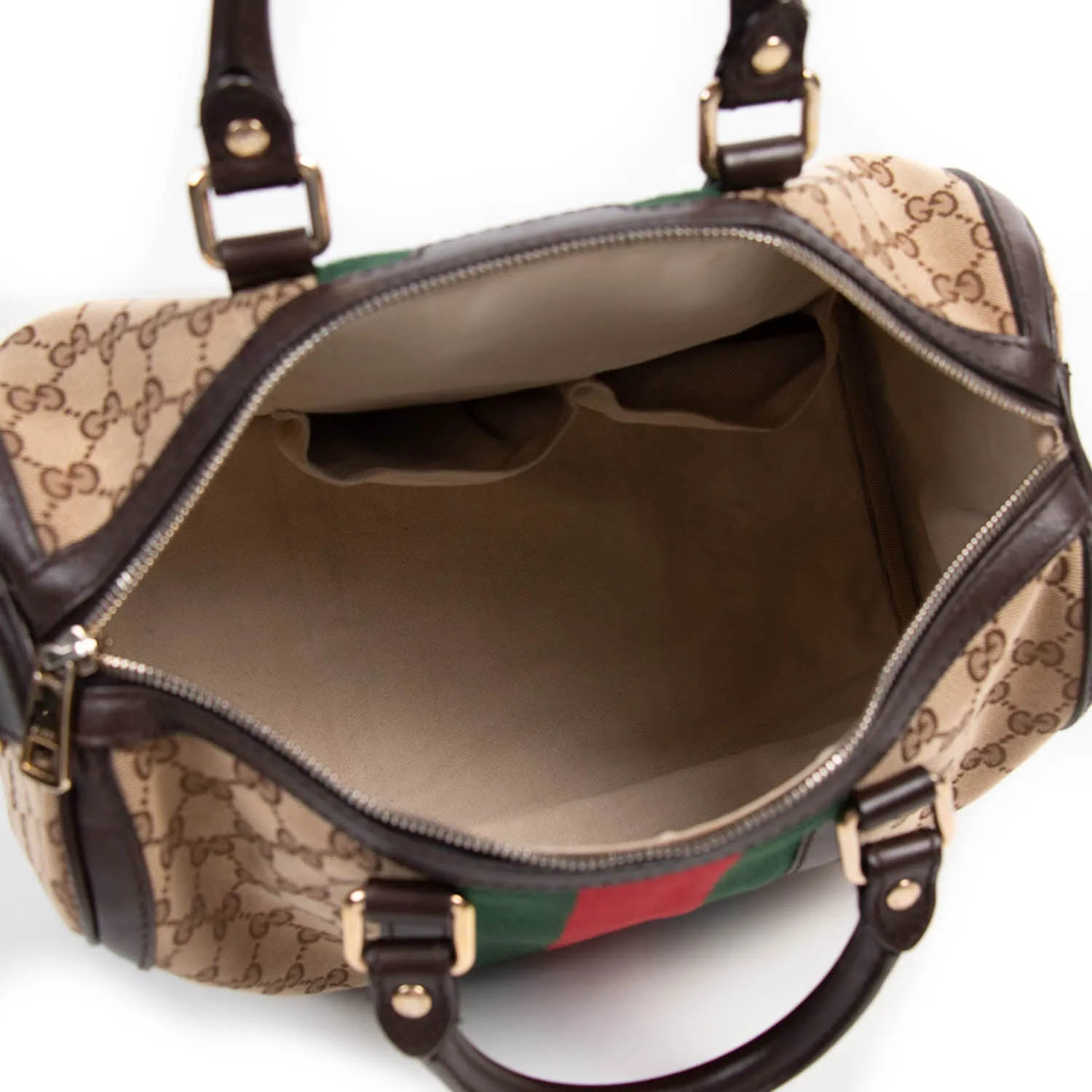 Gucci Vintage Web Boston Bag