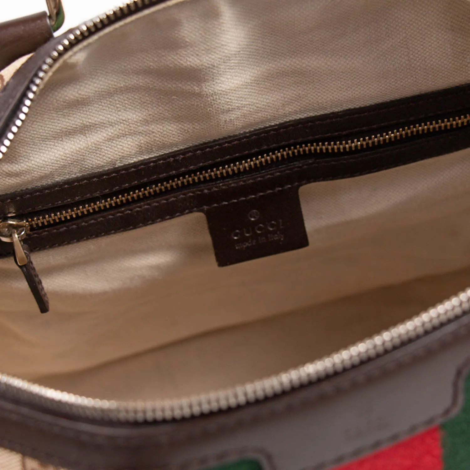 Gucci Vintage Web Boston Bag