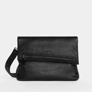 Hammitt VIP Medium Black/Gunmetal Crossbody Clutch