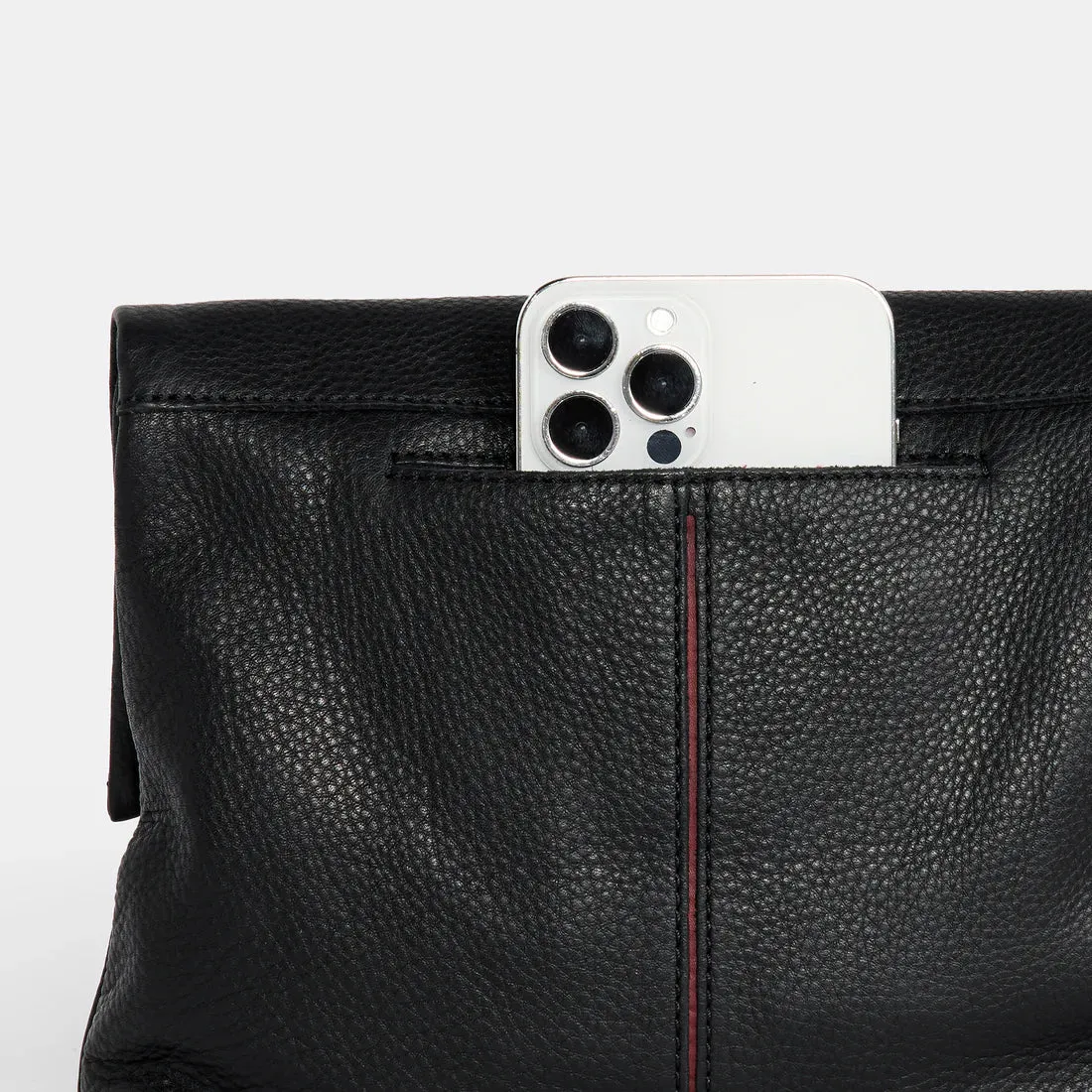 Hammitt VIP Medium Black/Gunmetal Crossbody Clutch
